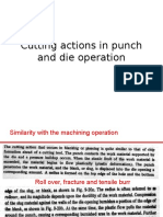 Cutting Actions in Punch and Die Operation