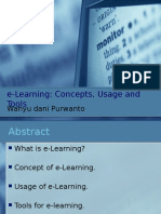 E-Learning: Concepts, Usage and Tools: Wahyu Dani Purwanto