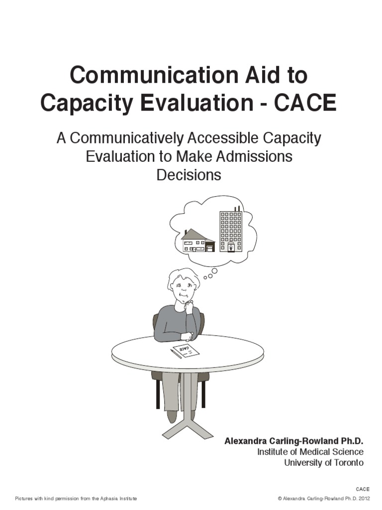 Communication Aid To Capacity Evaluation CACE PDF Effect Size