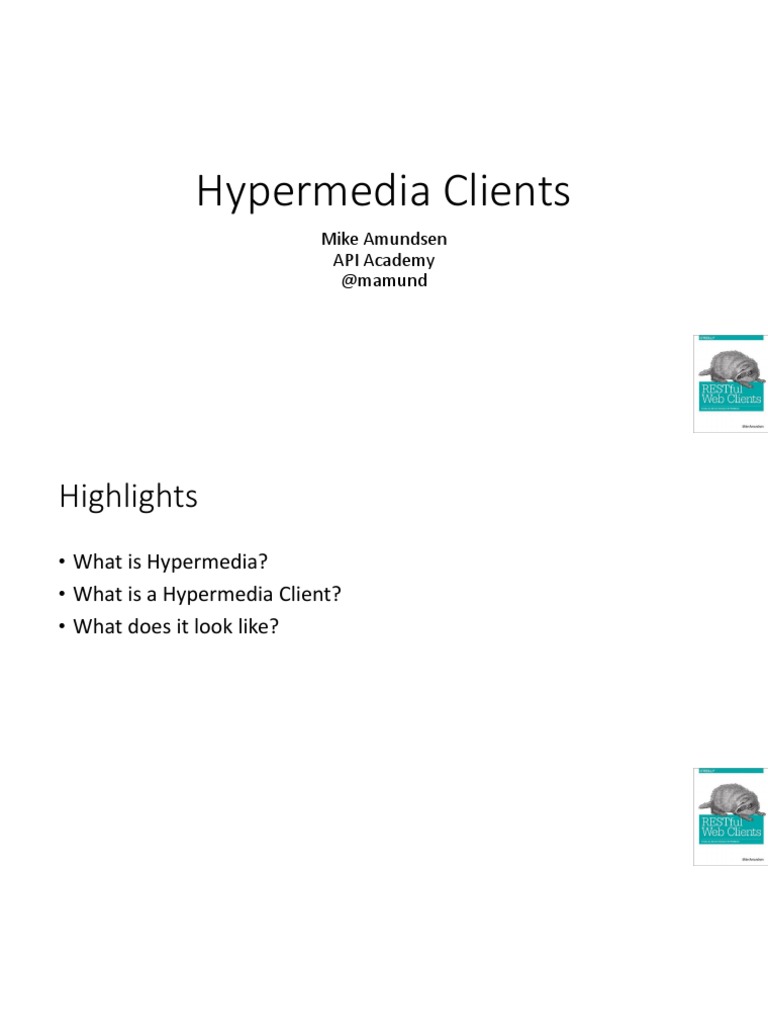 Hypermedia Clients | PDF | Memory | Digital Technology