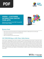 Wipro Customer Interaction Center FIORI Apps