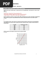 Stress, Strain and Young’s Modulus