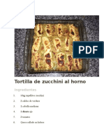 Tortilla de Zucchini Al Horno