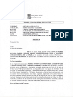 Sentencia Por Usurpación Contra Carlos Condorcahuana Roca Abogado de PROMOTORA OQUENDO.