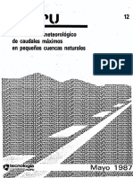 Cálculo hidrometeorológico de caudales máximos en pequeñas cuencas - MOPU.pdf