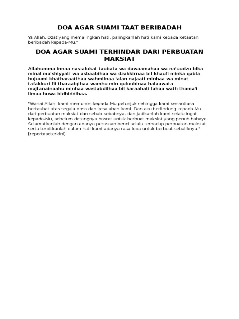 Doa Saat Cemburu pada Suami, Ajarkan Nabi untuk Tenang dan Hindari Marah