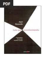 Honneth, Axel - Luta Por Reconhecimento