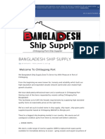 Bangladesh Ship Supply: Welcome To Chittagong Port