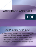 Acid, Base, and Salt