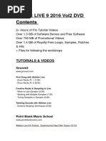 Mtf44_live9 2016 Vol2 Dvd Contents
