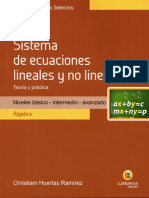 Sistema de Ecuaciones Lineales y No Lineales - Lumbreras