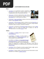 Acontecimientos Del Año 2000