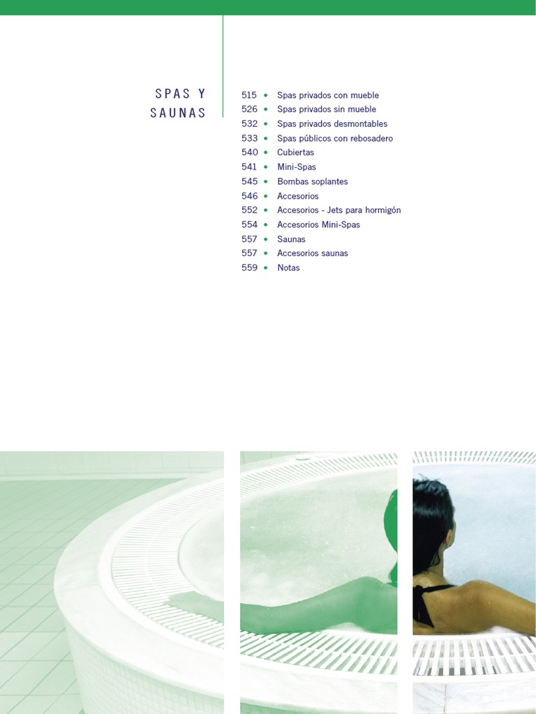 Spas y Saunas: Variedad y Características | PDF | Caldera | Science