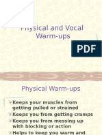 Physical and Vocal Warm-ups