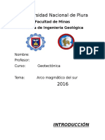 Trabajo de Geotectonica, Tema N°8