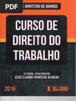 Curso de Direito Do Trabalho Alice Monteiro de Barros 2016