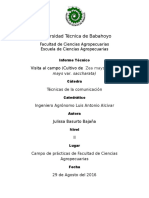 Informe de Tecnica de Comunicacion