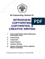 UEU Paper 6845 01 Introduksi Copywriting Copywriter Creative Writing