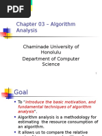 CS350-CH03 - Algorithm Analysis