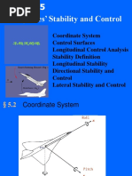 Chapter 5 Airplanes Stability and Control