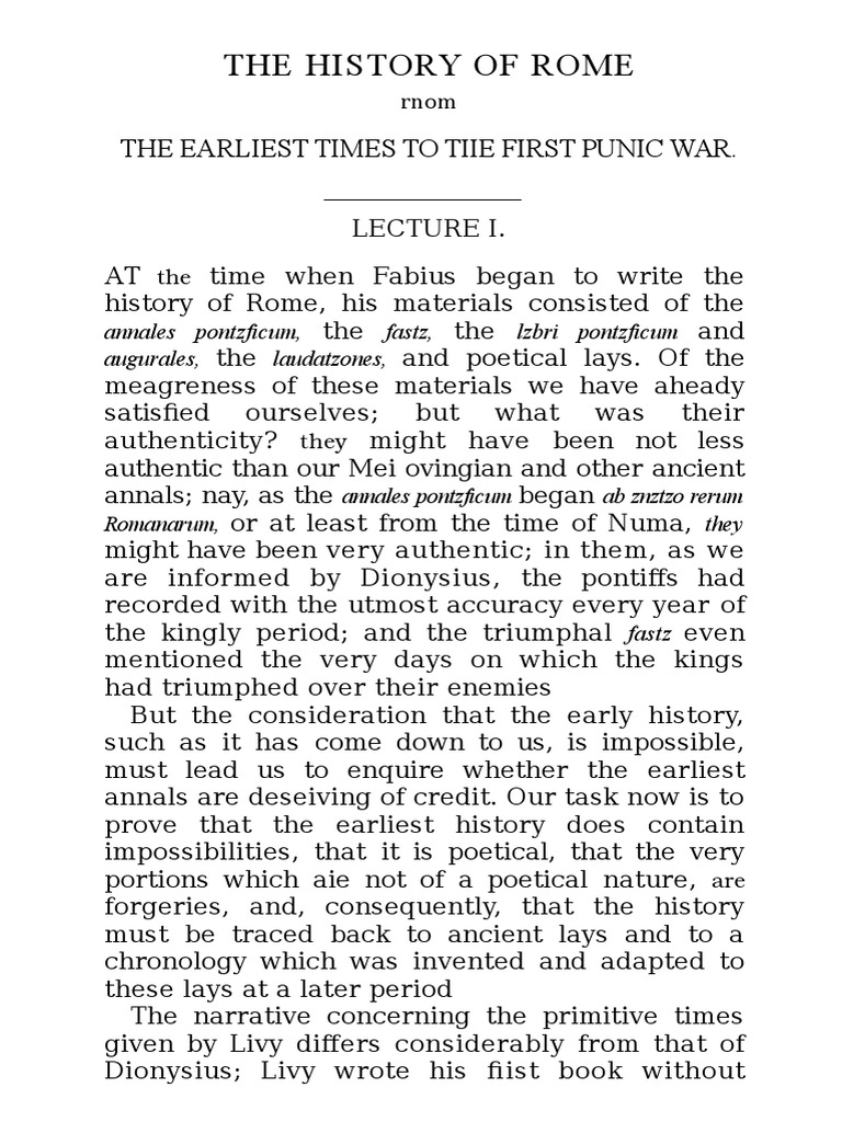 Early Roman History Analysis | PDF