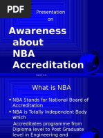 Awareness About NBA Accreditation: Presentation On