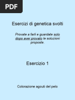 Esercizi Di Genetica