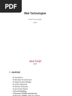 Web Technologies Lecture Notes on Unit 2