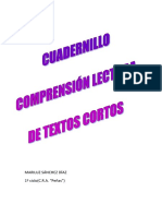 Cuadernillo Lectura Comprensiva de Textos Cortos