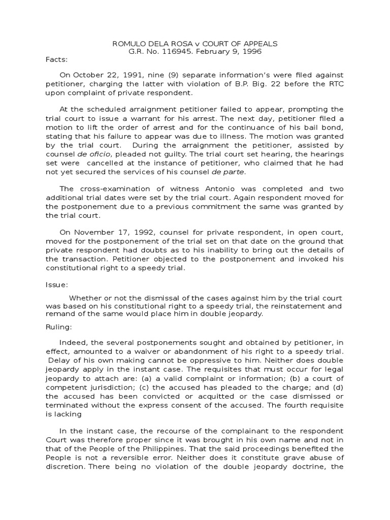 Appeal Cases Part 2 Prosecutor Arrest