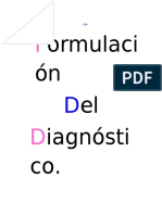 Formulación Del Diagnostico