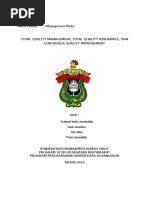 Download TOTAL QUALITY MANAGEMENT TOTAL QUALITY ASSURANCE DAN CONTINIOUS QUALITY IMPROVEMENT by AnieAliem Maggalai SN337834882 doc pdf