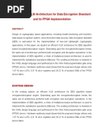 An Efficient VLSI Architecture For Data Encryption