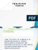 Training Topic: Basic Knolewge ON Steam Turbine