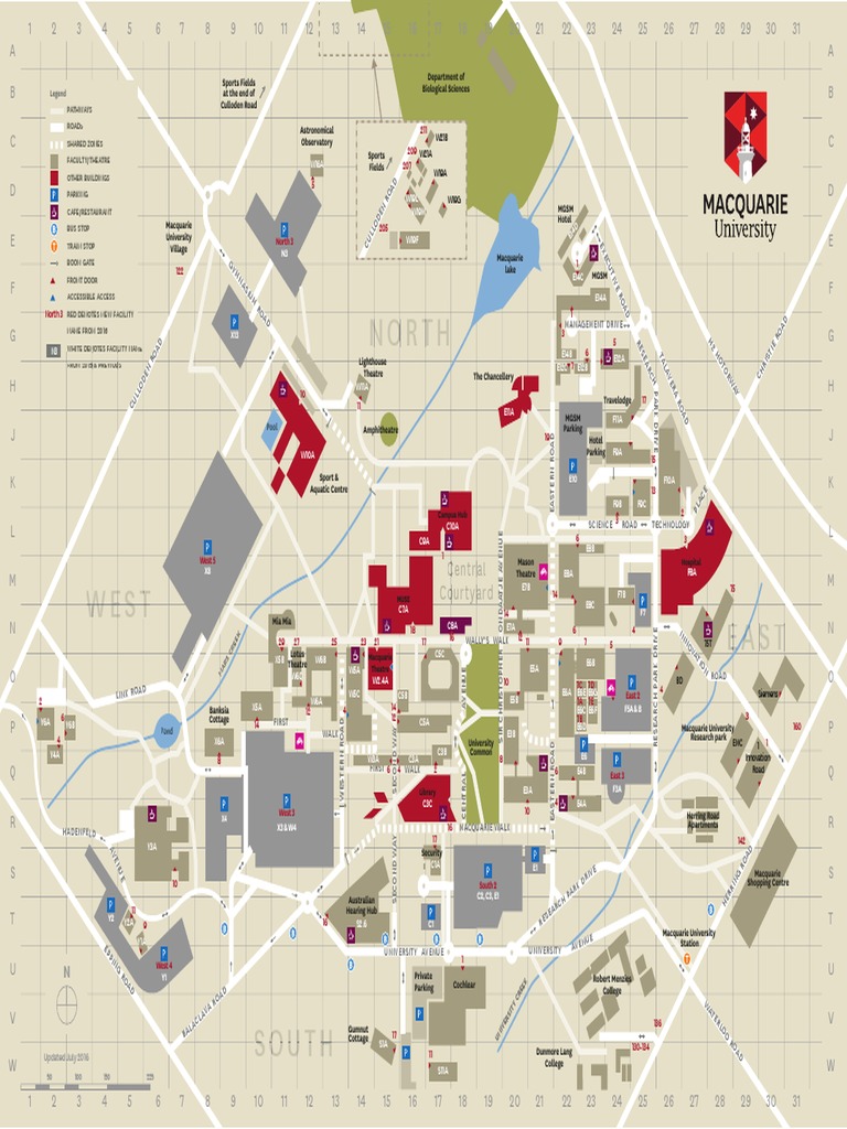 Macquarie University Campus Map | PDF | Business | Transport