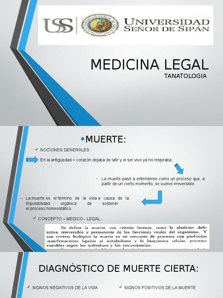 Diagnóstico y Signos de Muerte Legal | PDF | Muerte | Refrigerador