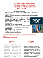  Ley Sobre Sustancias, Materiales y Desechos Peligrosos