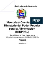 MEMORIA Alimentacion 2015