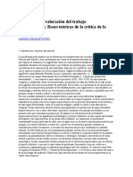 Ideas Sobre La Valoración Del Trabajo Arquitectónico