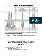 Daftar Paket Isi Ulang Data Multi