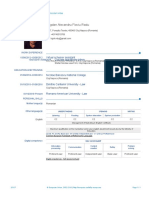 CV Curriculum vitae