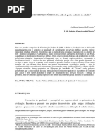 Artigo a Qualidade Do Serviço Público