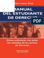 Manual Del Estudiante de Derecho. Como e