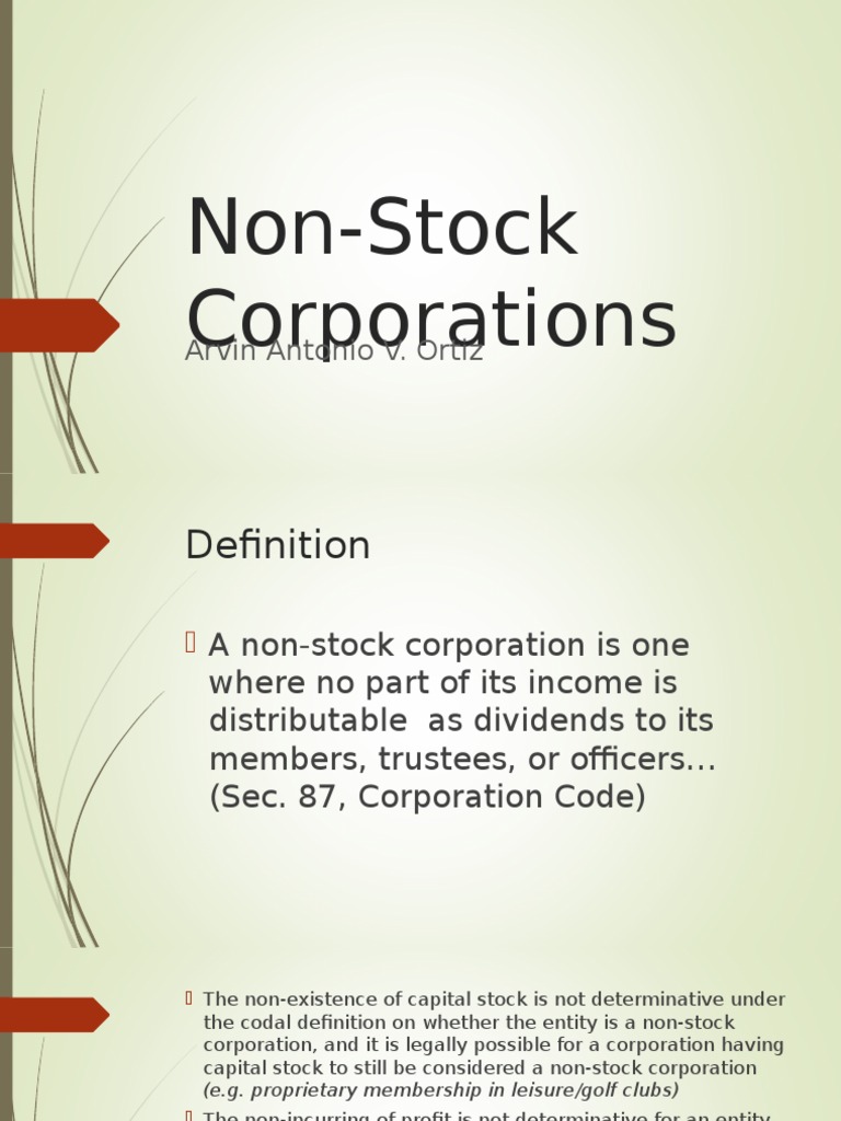 Non Stock Corporations Board Of Directors By Law