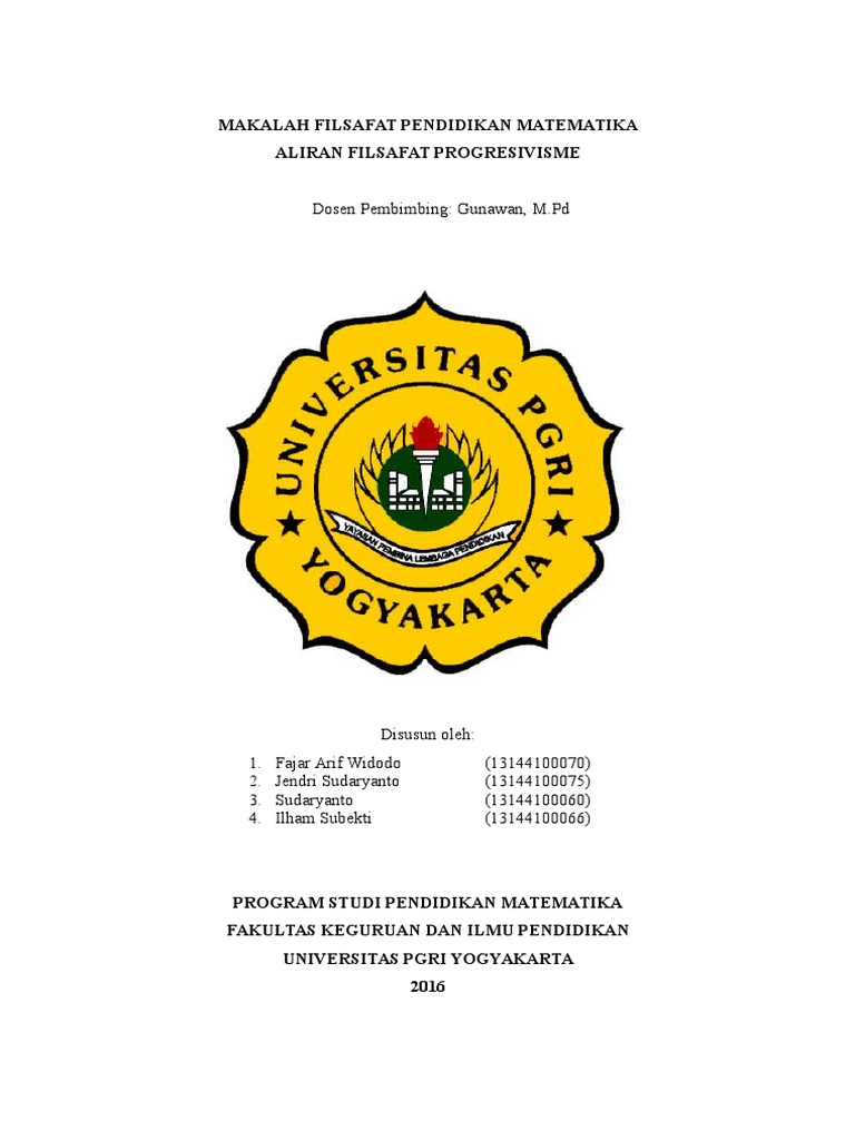 Makalah Filsafat Pendidikan Matematika