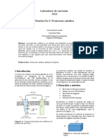 Informe 9. Protección Catódica