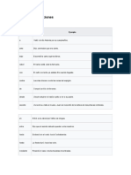 Lista de Preposiciones en ESPAÑOL