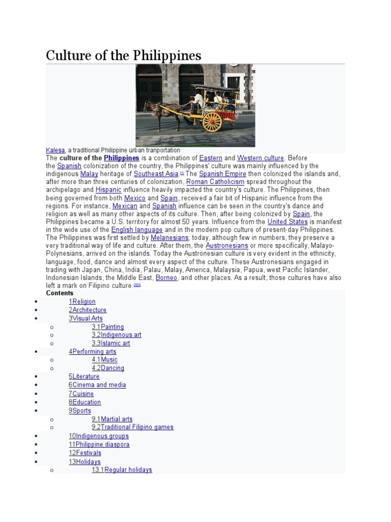 Culture of The Philippines, Arts | PDF | Philippines | Pottery