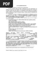 Machote ACTA de Administrativa Abandono de Empleo 