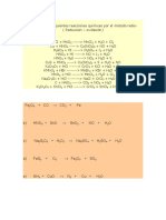 Ejercicios de Balanceo Redox